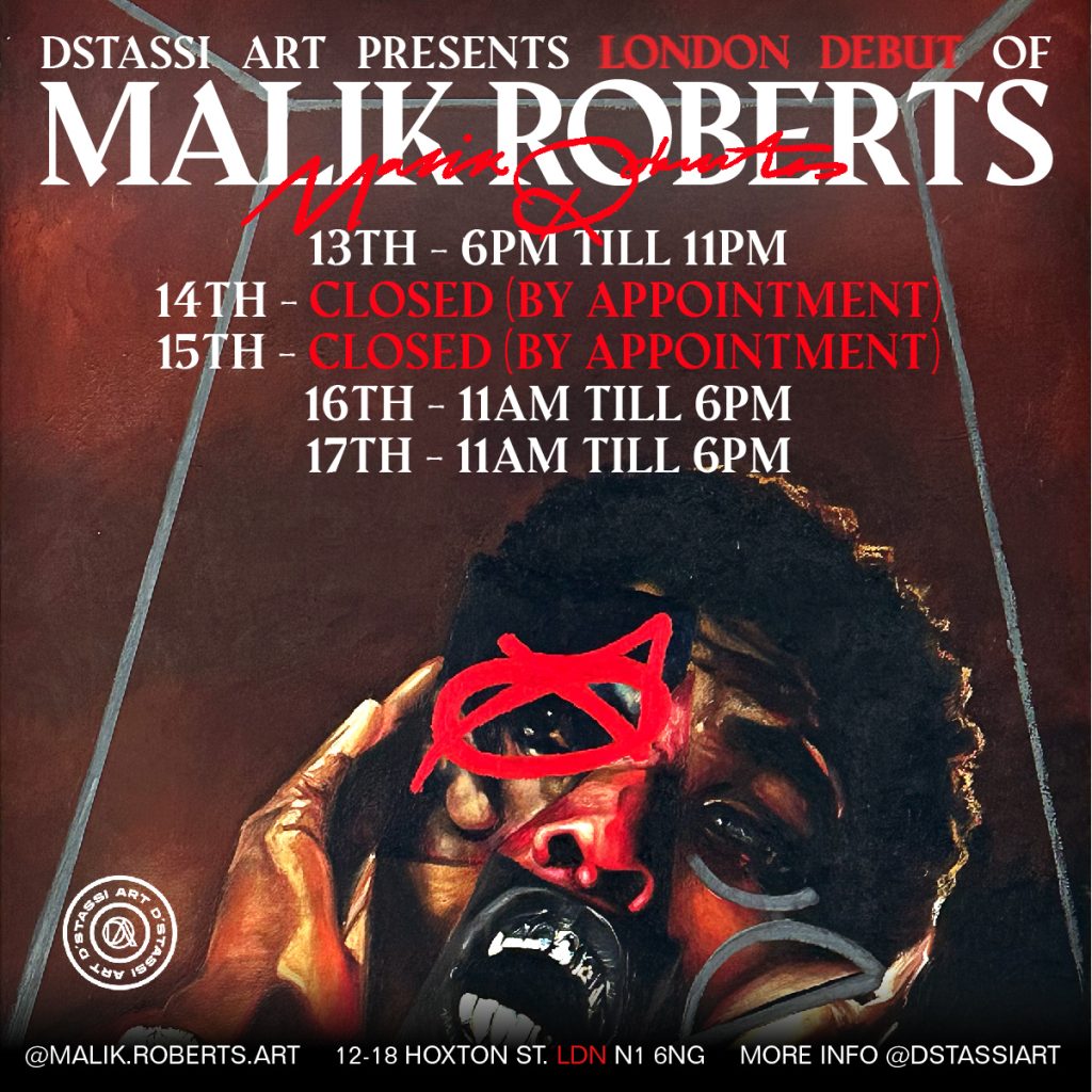 Malik Roberts Makes his Outstanding London Debut in a Solo Show ‘The Double Up’