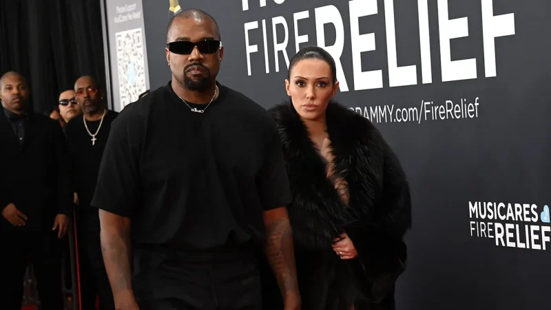 Kanye West and Bianca Censori attend the 67th GRAMMY