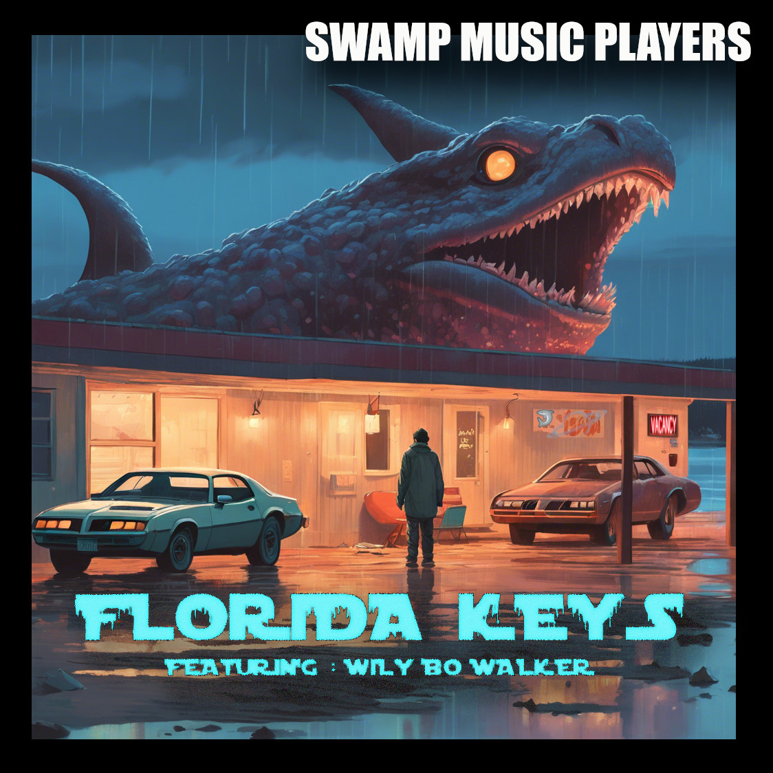 Swamp Music Players Reunite with Wily Bo Walker for Haunting Cover of 'Florida Keys' Swamp Music Players Florida Keys Art