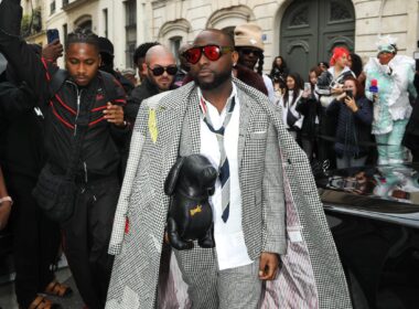 Davido Stuns at Paris Fashion Week in Thom Browne Styled by Le Jenke