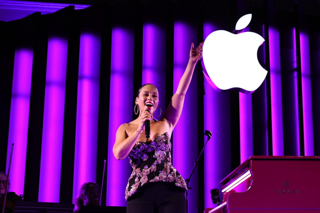 Alicia Keys Photo by Getty Images for Apple Theo Wargo