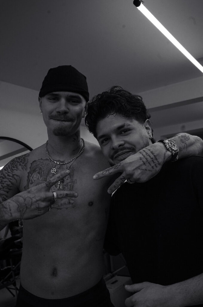 Romeo Beckham Gets Custom Slawn Designed Tattoo From Jesuslovestatts Romeo Beckham Gets Custom Slawn Designed Tattoo From Jesuslovestatts